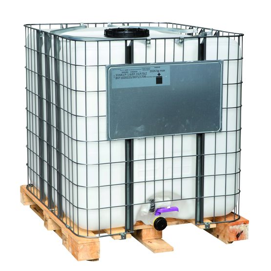 Conteneur à réservoir intérieur de 1000 l de capacité avec cage de protection | IBC SL 12 1600