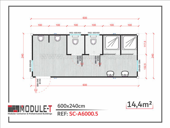 Conteneur de chantier | Module T - MODULE T FRANCE