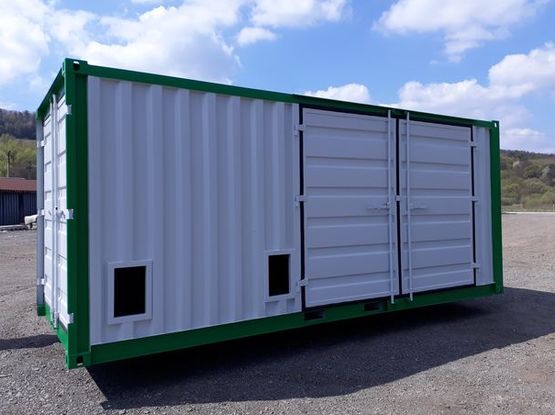 Conteneur de stockage Open Side, ouverture sur toute la longueur - Bâtiments préfabriqués pour le stockage