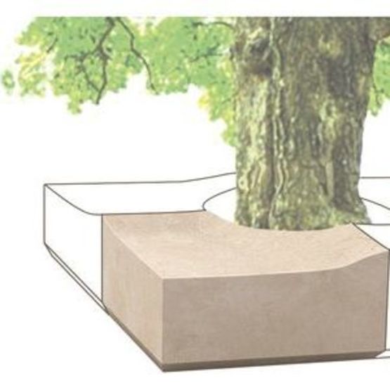 Contour d’arbre modulable en pierre naturelle ǀ SALON - réf. SA_CONT