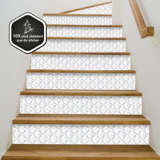Contremarche d&#039;escalier décorative prête à poser | Graphique ( plusieurs modèles disponibles )  - produit présenté par 99 DECO