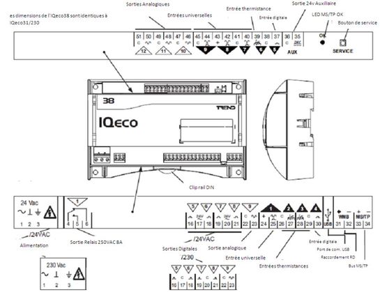  Contrôleur BACnet MS/TP pour unités terminales | IQeco38 - HONEYWELL BUILDING MANAGEMENT SYSTEM