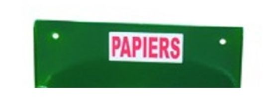 Corbeille de ville en métal déployé pour papier | Lima - CDIRECT-PRO