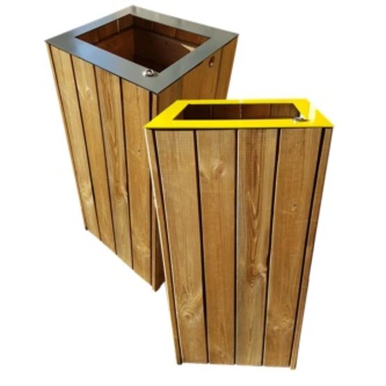  Corbeille urbaine ouverte en bois | Wood Open - URBANECO 42