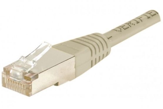 Cordon RJ45 catégorie 6 F/UTP gris - 1 m : Réf. 852513 