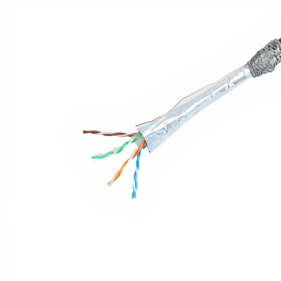 CORDON S/FTP CAT6 CCA 1 m Blanc | TECLINK