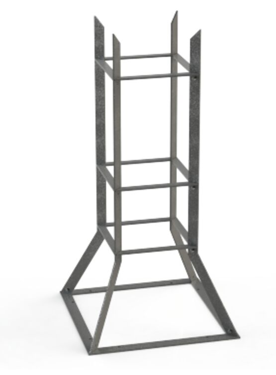 Corset de protection d’arbre | Corset Graph en acier pour grilles d’arbre