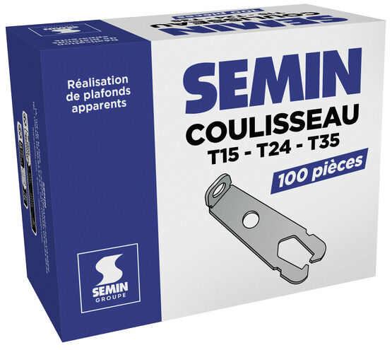  Coulisseau T15 T24 T35 | A13616  - Accessoires pour faux-plafonds