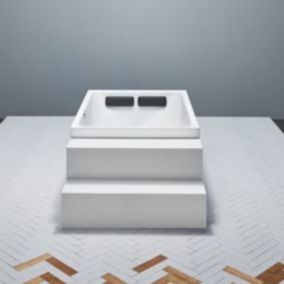Coussin ergonomique pour baignoires noir ou blanc format 330 x 115 x 45 mm | BetteRelax 