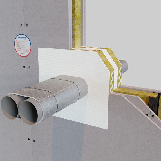  Coussinet coupe-feu pour passage d’installations mécaniques et électriques | AF Pipeguard - AF SYSTEMS