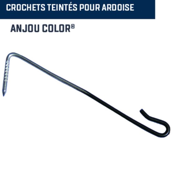  Crochet d&#039;ardoise en acier inoxydable revêtu | Anjou Color / Force 9 - FRENEHARD