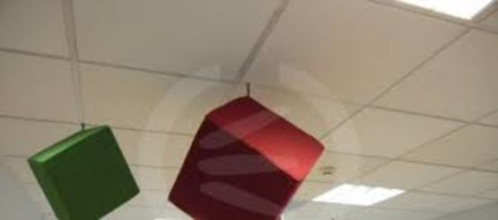  Cube absorbant acoustique et décoratif finition tissu | ACUSTIART CUBO  - Panneaux muraux et absorbeurs acoustiques