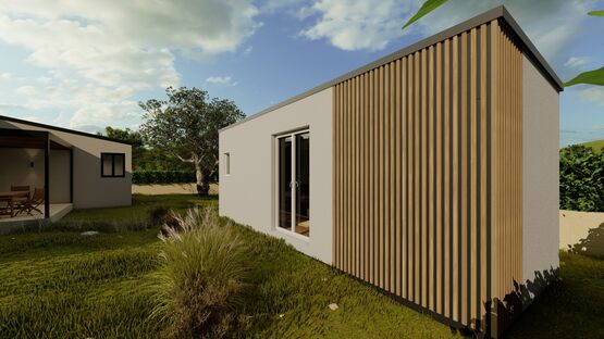  Cube de 15,7 m² – chambre ou bureau + cuisine + salle d’eau – Extension ou espace indépendant - Autres constructions modulaires préfabriqués