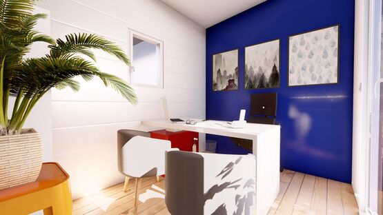  Cube de 8,7 m² – bureau – chambre + WC – Extension ou espace indépendant - Bureaux modulaires