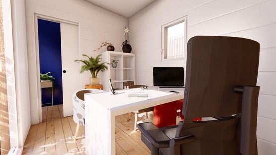 Cube de 8,7 m² – bureau – chambre + WC – Extension ou espace indépendant - produit présenté par BATI-FABLAB 