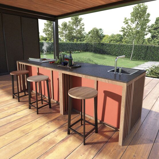  Cuisine extérieure personnalisable à module double ou triple | Kanel - KOSTUM  MAISON CADIOU