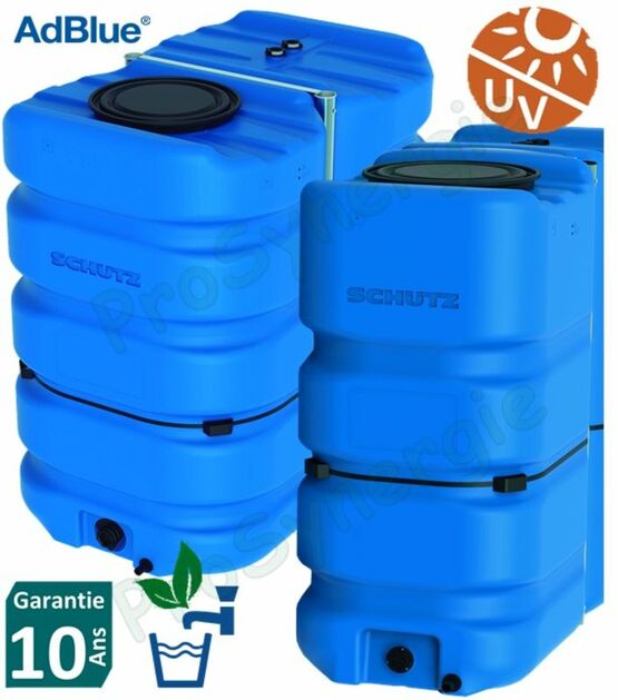 Cuve aérienne polyéthylène avec bandage stockage d'eau potable Aquablock XL 2000 à 3000 litres | SITE011602 - PROSYNERGIE