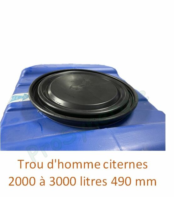 Cuve aérienne polyéthylène avec bandage stockage d'eau potable Aquablock XL 2000 à 3000 litres | SITE011602 - Cuve ou réservoir en matériau de synthèse pour eaux pluviales