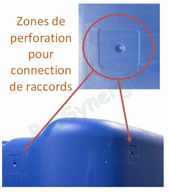 Cuve aérienne polyéthylène avec bandage stockage d'eau potable Aquablock XL 2000 à 3000 litres | SITE011602 - produit présenté par PROSYNERGIE