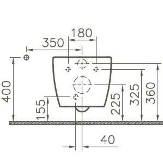 Cuvette suspendue sans bride noire mate | Sento - produit présenté par VITRA