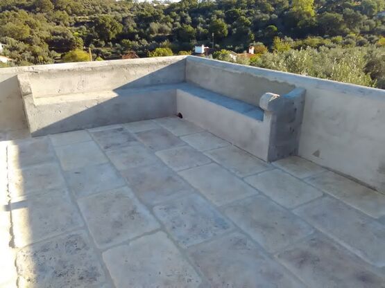Dallage Nimes avec patine de vieillissement - Rouviere Collection