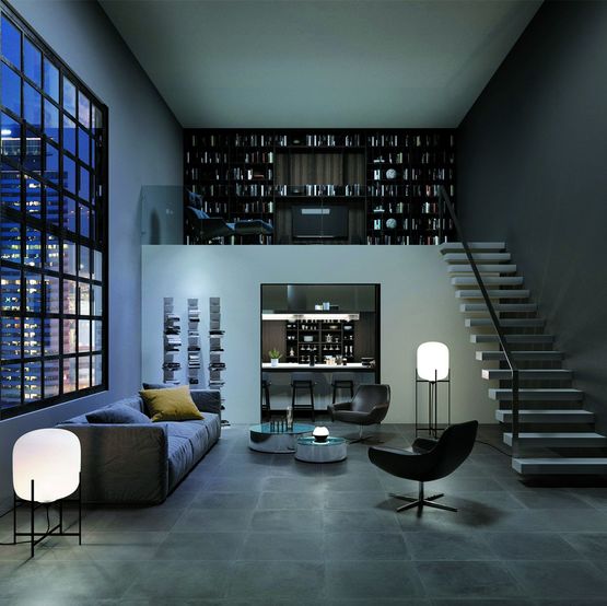  Dalle céramique d&#039;aspect ciment métallisé | Tango - NOVOCERAM