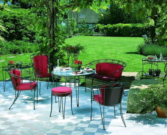  Dalle de sol pour jardin | POLYDAL Damier Pro48 - POLYDAL