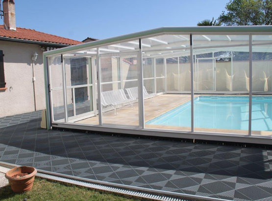  Dalle de sol pour piscine | Damier Pro48  - POLYDAL