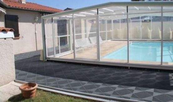 Dalle de sol pour piscine | Damier Pro48  - produit présenté par POLYDAL