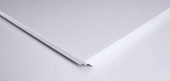  Dalle en acier galvanisé ou en aluminium pré-laqué pour plafonds | SICILIA CLIP-IN - Plafonds suspendus  à lames