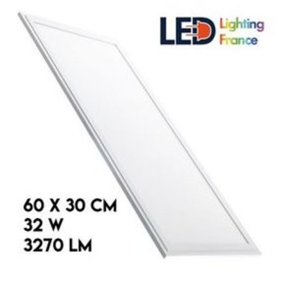 Dalle LED avec cadre blanc - 60 x 30 cm - 32W - 3270 lm | Slim