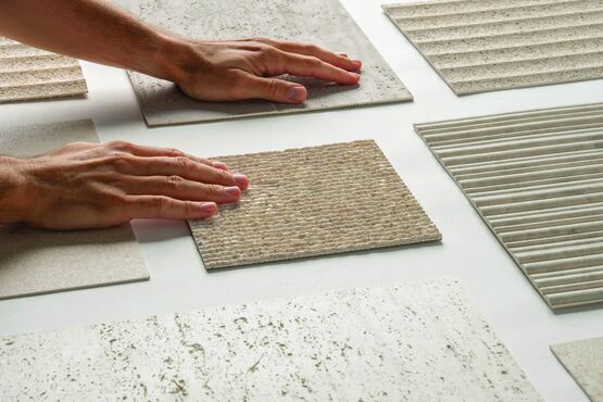  Dalle murale grand format en céramique à base de minéraux recyclés | Krion Undora - PORCELANOSA