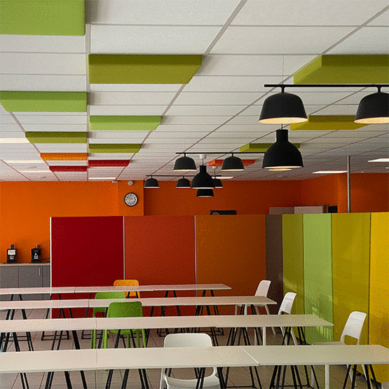 Dalles acoustiques pour faux plafond | TEMPO Mobiles - produit présenté par DIGITEX