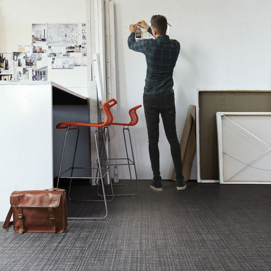  Dalles LVT/PVC de 50 x 50 cm | Dalle LVT Native Fabric - INTERFACE