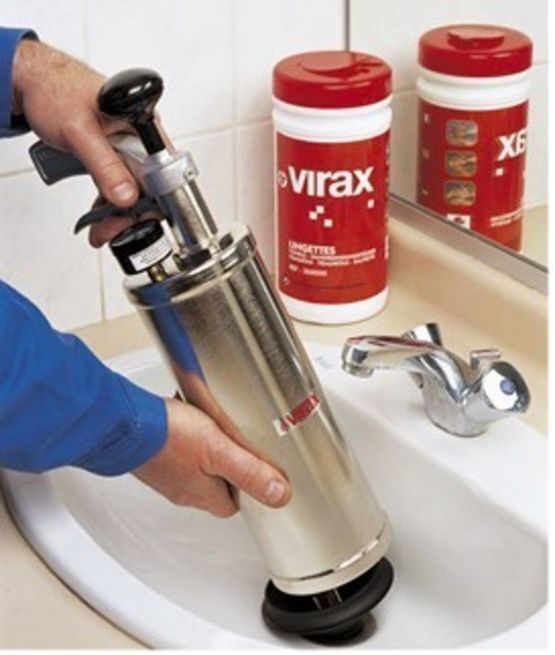 Déboucheur revolver à pression pour bouchons éloignés du siphon | VIRAX - produit présenté par PROSYNERGIE