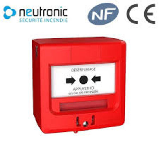  Déclencheur manuel Radio + capot | 5710R1C-RF3 - NEUTRONIC  - SERVIACOM PROACCESS