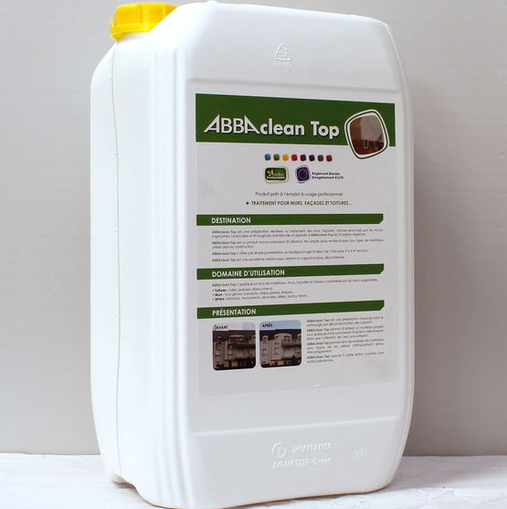  Décontaminant nouvelle génération pour matériaux poreux en toitures et façades | ABBAClean Top - Produits et traitements nettoyants