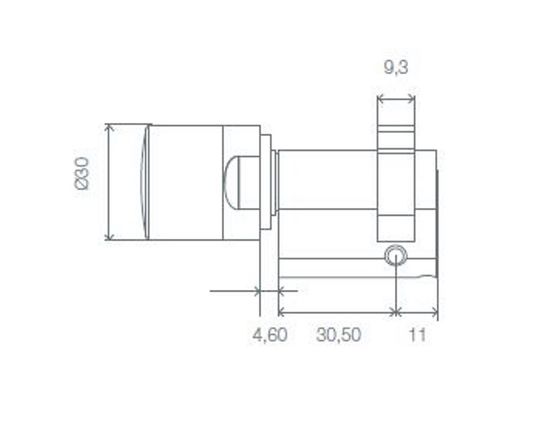  Demi-cylindre de profil européen | Doormonitoring  - SIMONSVOSS TECHNOLOGIES