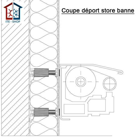 Déport universel de charges moyennes ou lourdes à rupture de pont thermique ISODEPORT RT+