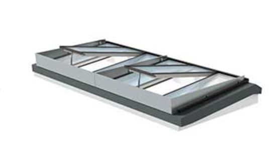  Désenfumage pour verrières modulaires - Exutoires et châssis vitrés (verre ou polycarbonate)
