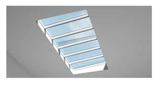 Désenfumage pour verrières modulaires - produit présenté par VELUX COMMERCIAL