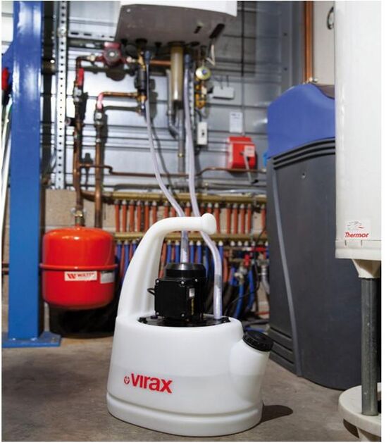 Détartreuse - Pompe à détartrer Virax pour corps de chauffe de chaudière - 15L - 33L / min - PROSYNERGIE