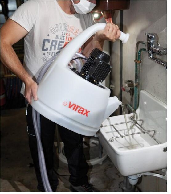 Détartreuse - Pompe à détartrer Virax pour corps de chauffe de chaudière - 15L - 33L / min - produit présenté par PROSYNERGIE