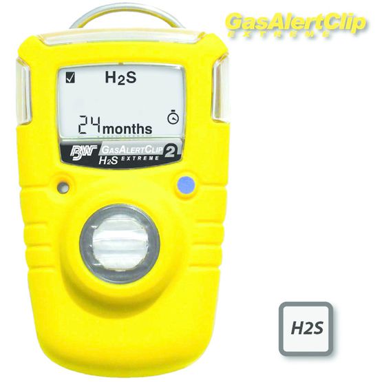 Détecteur portable mono-gaz H2S à durée limitée | Clip Extreme H2S