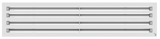 Diffuseur linéaire à fente fine jet d’air horizontal ou vertical  l Tenso - produit présenté par FRANCE AIR