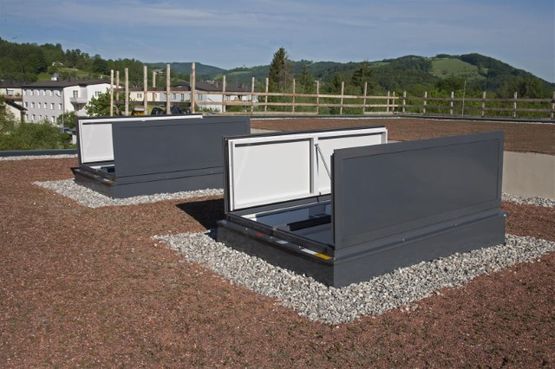  Dispositif d&#039;évacuation naturelle des fumées et de la chaleur (DENFC) | Firelight Duo - Exutoires et châssis vitrés (verre ou polycarbonate)