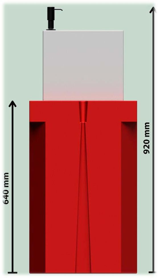 Distributeur de gel désinfectant à grande capacité | HORUS ENVIRONNEMENT - HORUS ENVIRONNEMENT