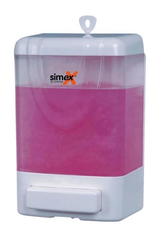 Distributeur de savon et gel avec poussoir rectangulaire - Mural