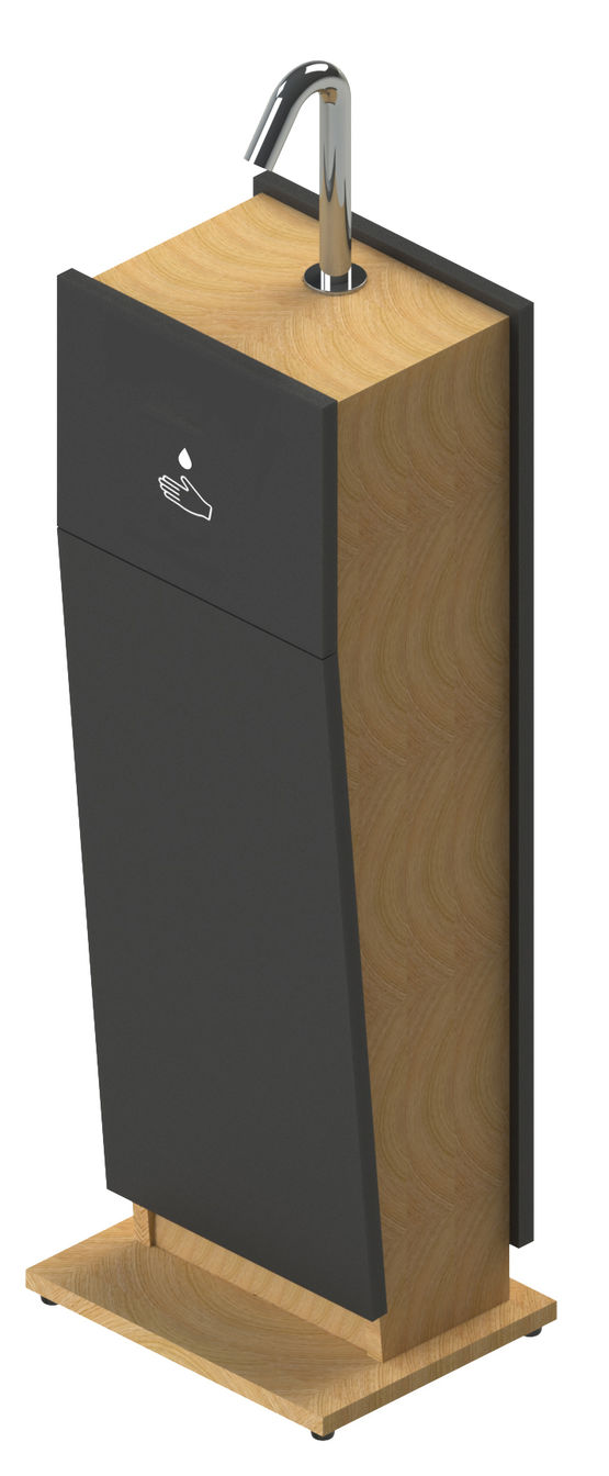 Distributeur Gel hydroalcoolique sur pied ONE grande capacité sans contact | RES-560 - Distributeur à savon ou gel désinfectant