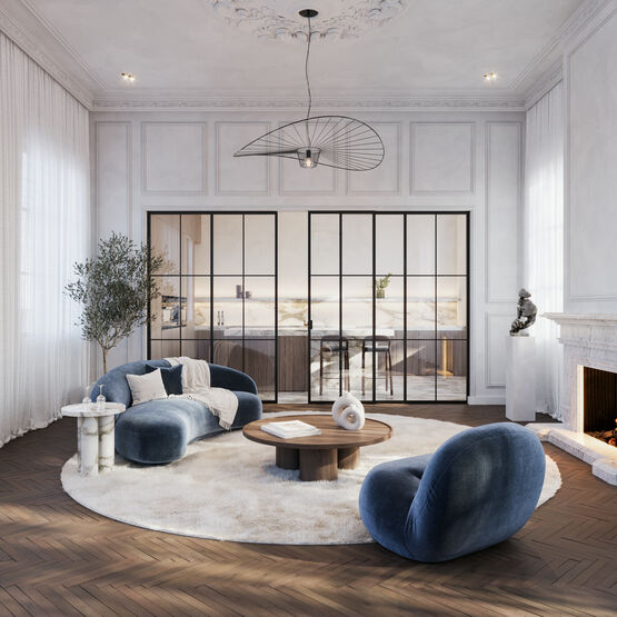  divina - porte coulissante simple &amp; double - Système coulissant en applique ou à encastrer